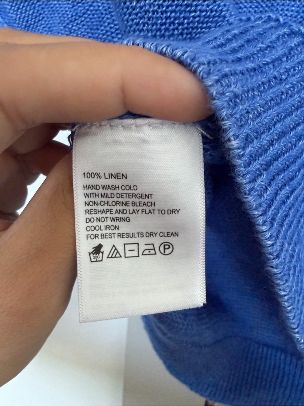 TOMMY BAHAMA CEDAR LINEN SWEATER BLUE WOMEN'S XS - Picture 4 of 4